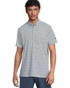 adidas Golf Go-To Printed Stripe Golf Polo Shirt Men's