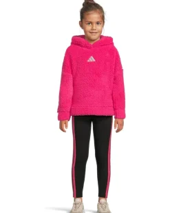 adidas Kids Hooded Sherpa Legging Set (Toddler/Little Kid)