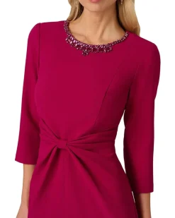 Adrianna Papell Beaded Midi Dress Women's