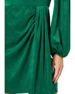 Adrianna Papell Short Satin Dress Women's