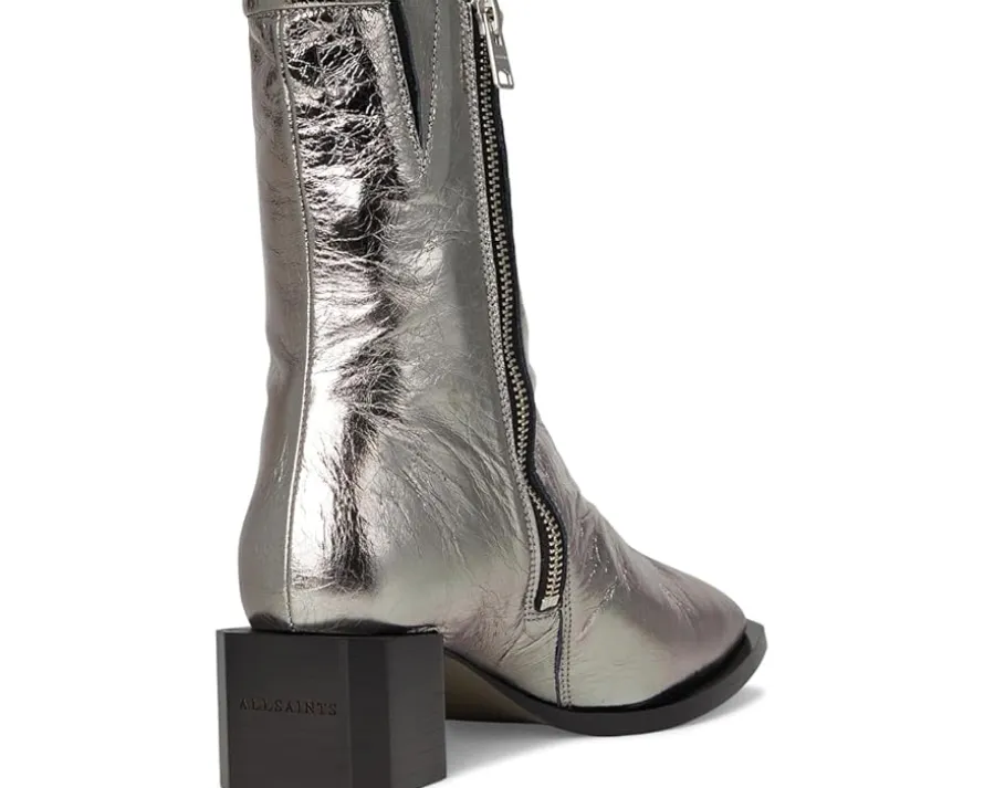 AllSaints Avril Metallic Boots Women's