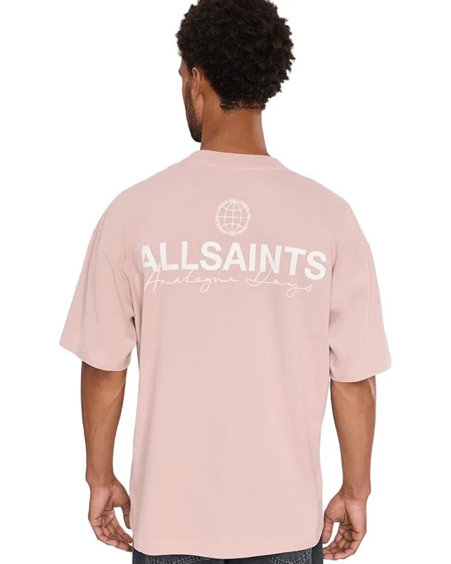 AllSaints Emblem Short Sleeve Crew Men's