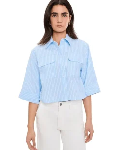 Blank NYC Sky Dive Button Down Shirt Women's