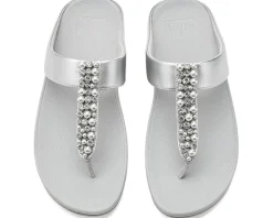 FitFlop Fino Pearls-and-crystal Toe-post Sandals Women's