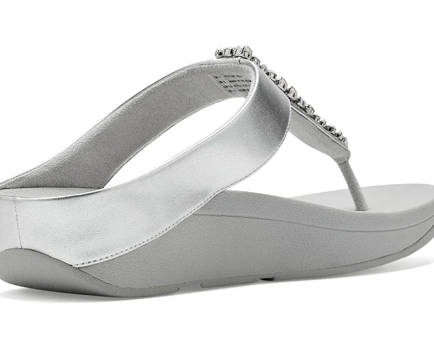FitFlop Fino Pearls-and-crystal Toe-post Sandals Women's