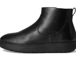FitFlop Iq-comff Leather Zip Ankle Boots Women's