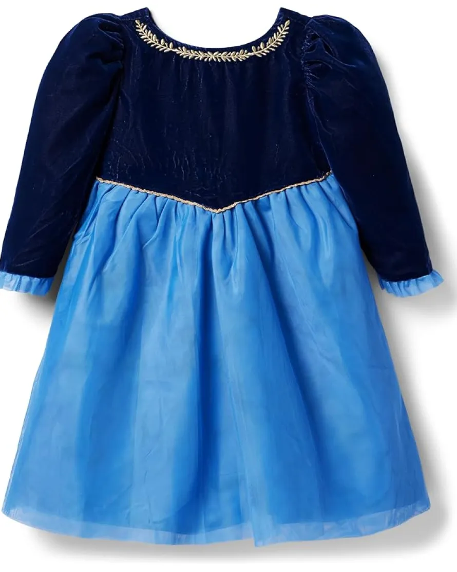 Janie and Jack Frozen Velvet Dress (Toddler/Little Kid/Big Kid)