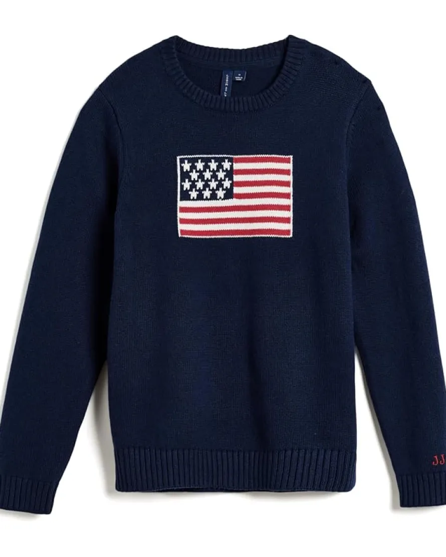 Janie and Jack Intarsia Flag Sweater (Infant/Toddler/Little Kid/Big Kid)