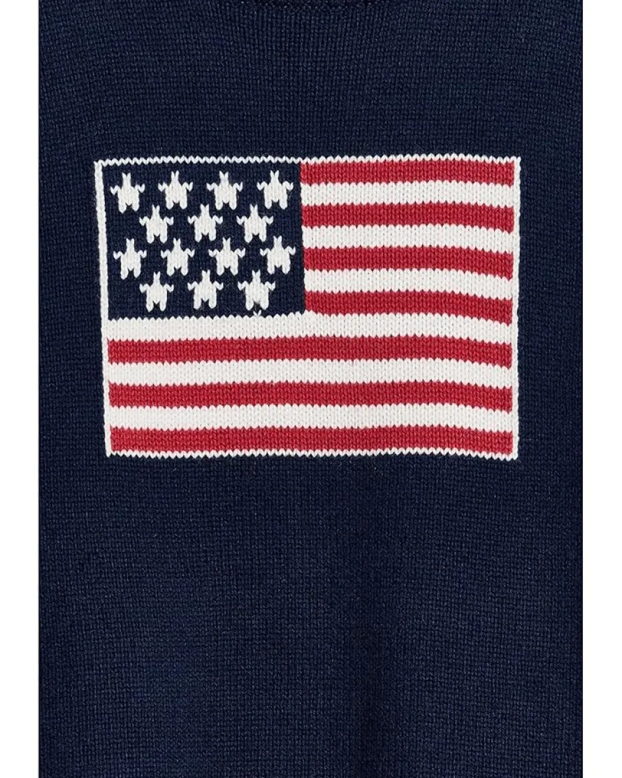 Janie and Jack Intarsia Flag Sweater (Infant/Toddler/Little Kid/Big Kid)