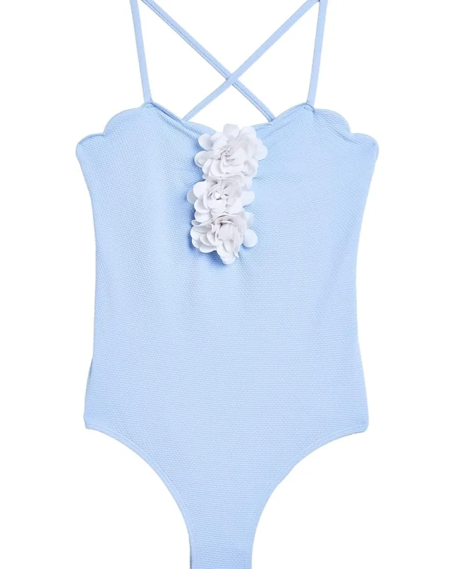 Janie and Jack Rosette Onepiece Swim (Toddler/Little Kid/Big Kid)