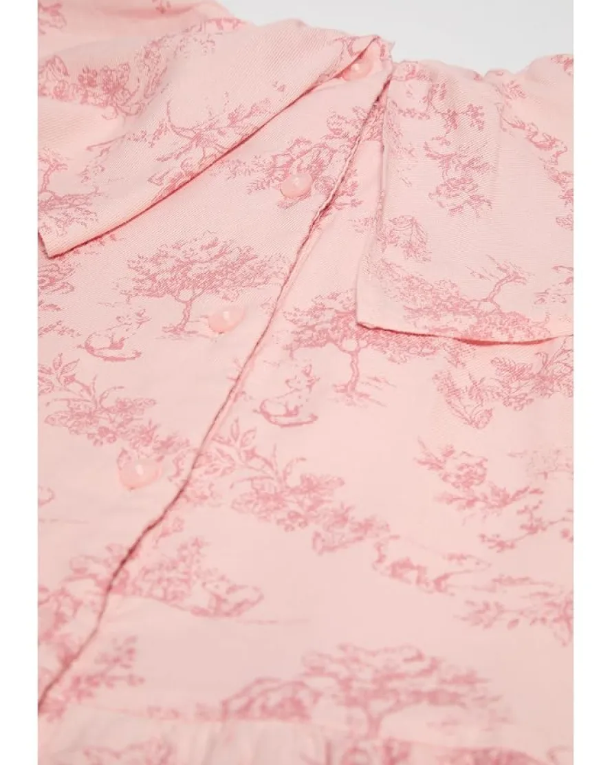 Janie and Jack Toile Print Dress (Toddler/Little Kid/Big Kid)