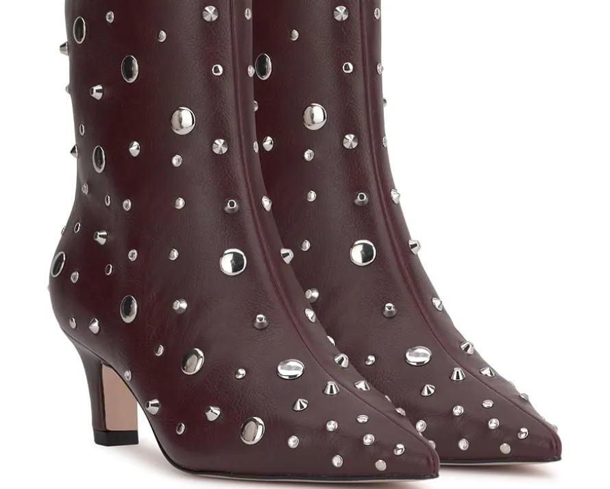 Jessica Simpson Viviana Kitten Heel Studded Bootie Women's