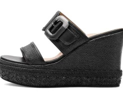 Johnston & Murphy Addison Buckle Strap Wedge Women's