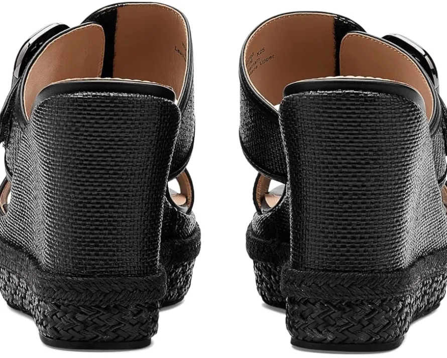 Johnston & Murphy Addison Buckle Strap Wedge Women's