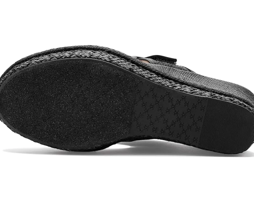 Johnston & Murphy Addison Buckle Strap Wedge Women's