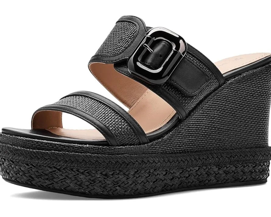 Johnston & Murphy Addison Buckle Strap Wedge Women's