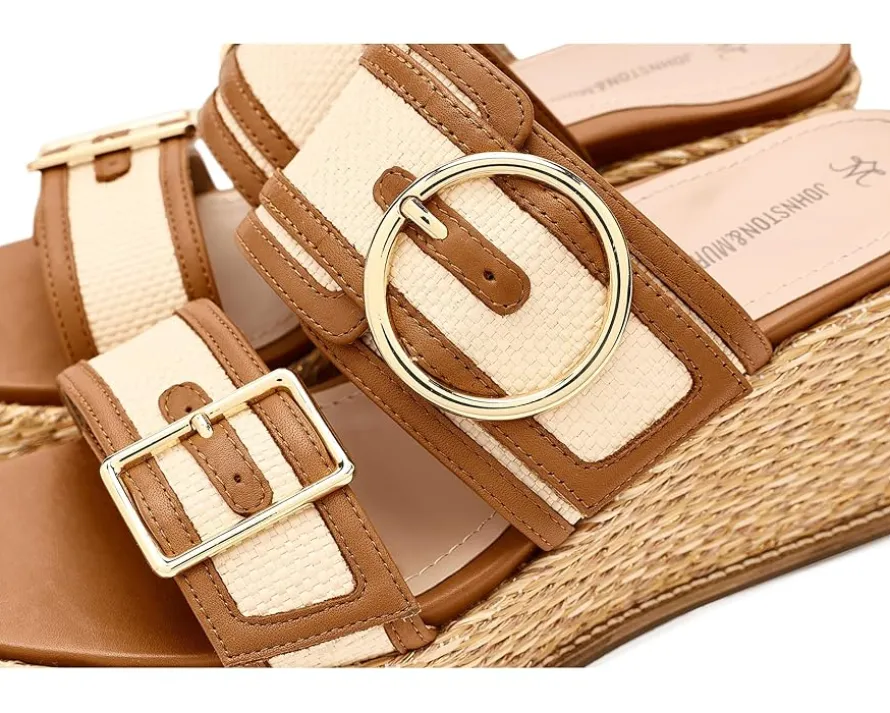 Johnston & Murphy Mallory Double Buckle Wedge Women's