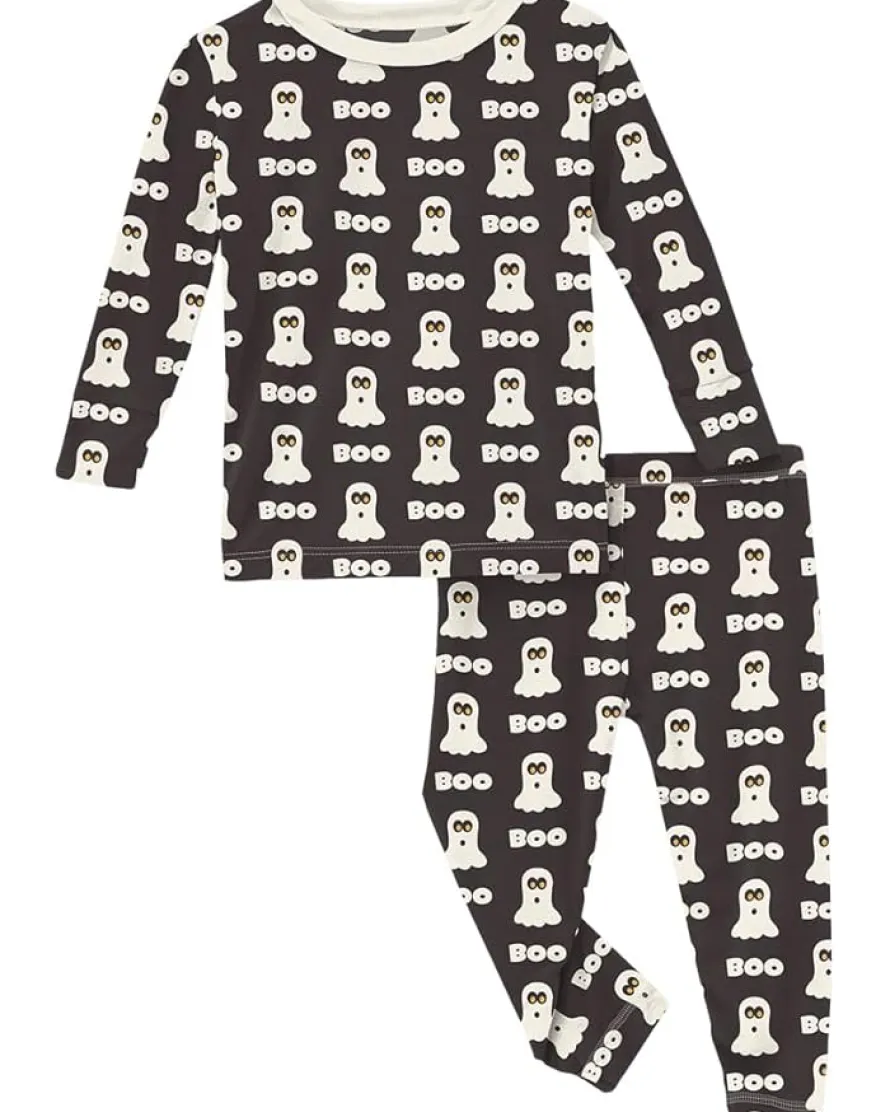 Kickee Pants Kids Print Long Sleeve Pajama Set (Toddler/Little Kid/Big Kid)