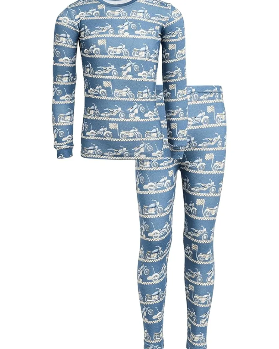 Kickee Pants Kids Print Long Sleeve Pajama Set (Toddler/Little Kid/Big Kid)