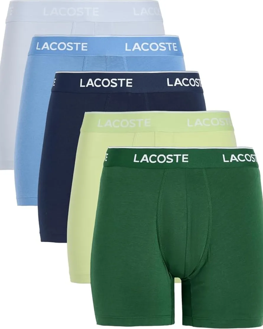 Lacoste 5-Pack Cotton Boxer Briefs Men's