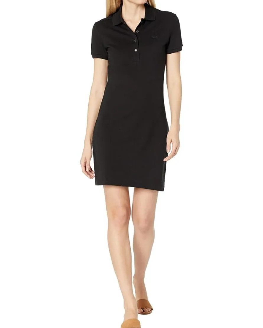 Lacoste Short Sleeve Slim Fit Stretch Pique Polo Dress Women's