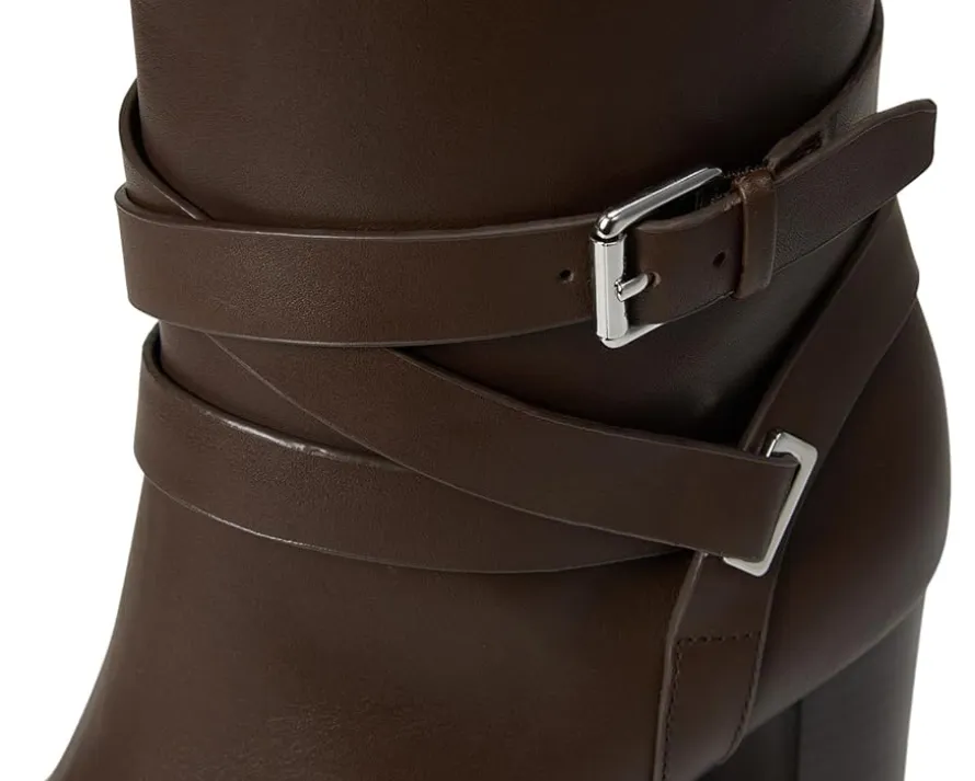 Lauren Ralph Lauren Collins Calfskin Tall Boots Heel Women's