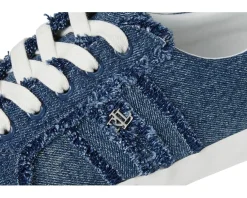 Lauren Ralph Lauren Janson Frayed Denim Sneakers Women's