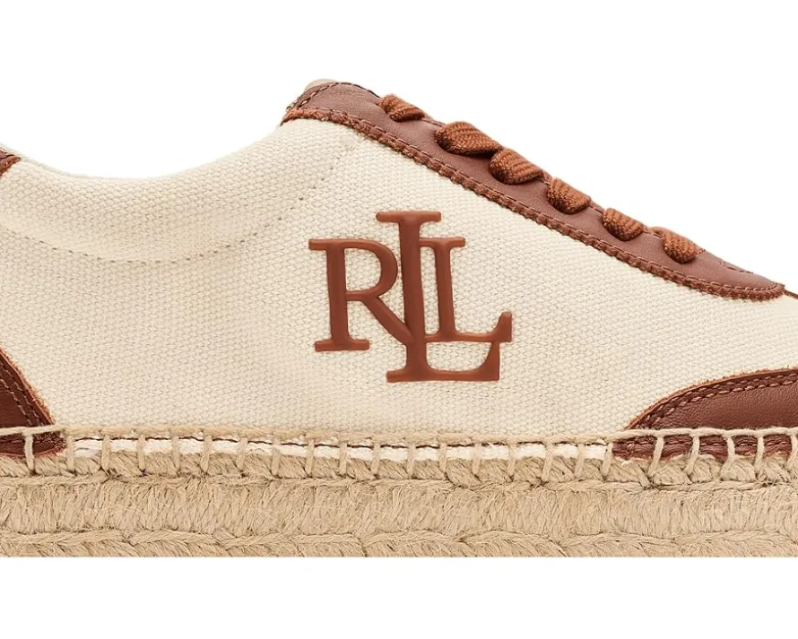 Lauren Ralph Lauren Luize Canvas & Nappa Espadrille Sneakers Women's