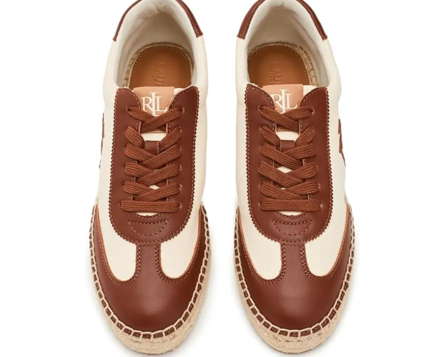 Lauren Ralph Lauren Luize Canvas & Nappa Espadrille Sneakers Women's