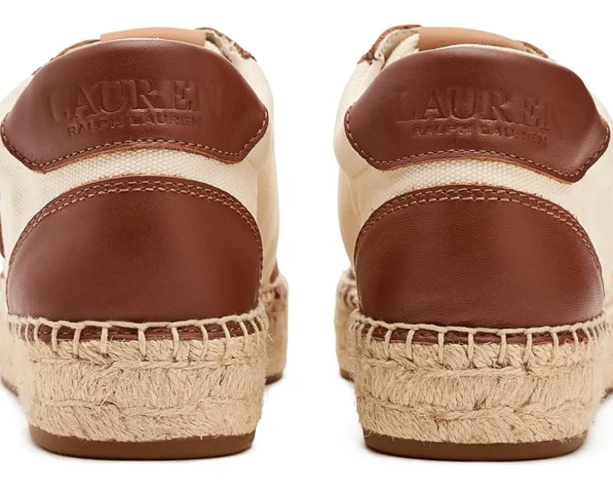 Lauren Ralph Lauren Luize Canvas & Nappa Espadrille Sneakers Women's