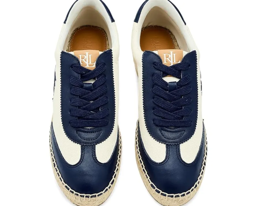Lauren Ralph Lauren Luize Canvas & Nappa Espadrille Sneakers Women's