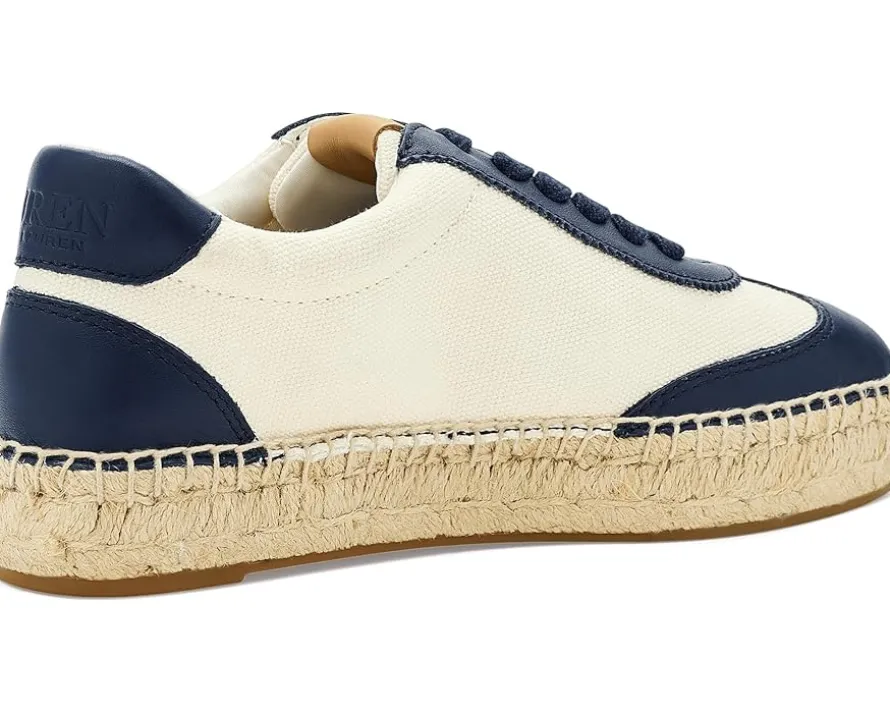 Lauren Ralph Lauren Luize Canvas & Nappa Espadrille Sneakers Women's
