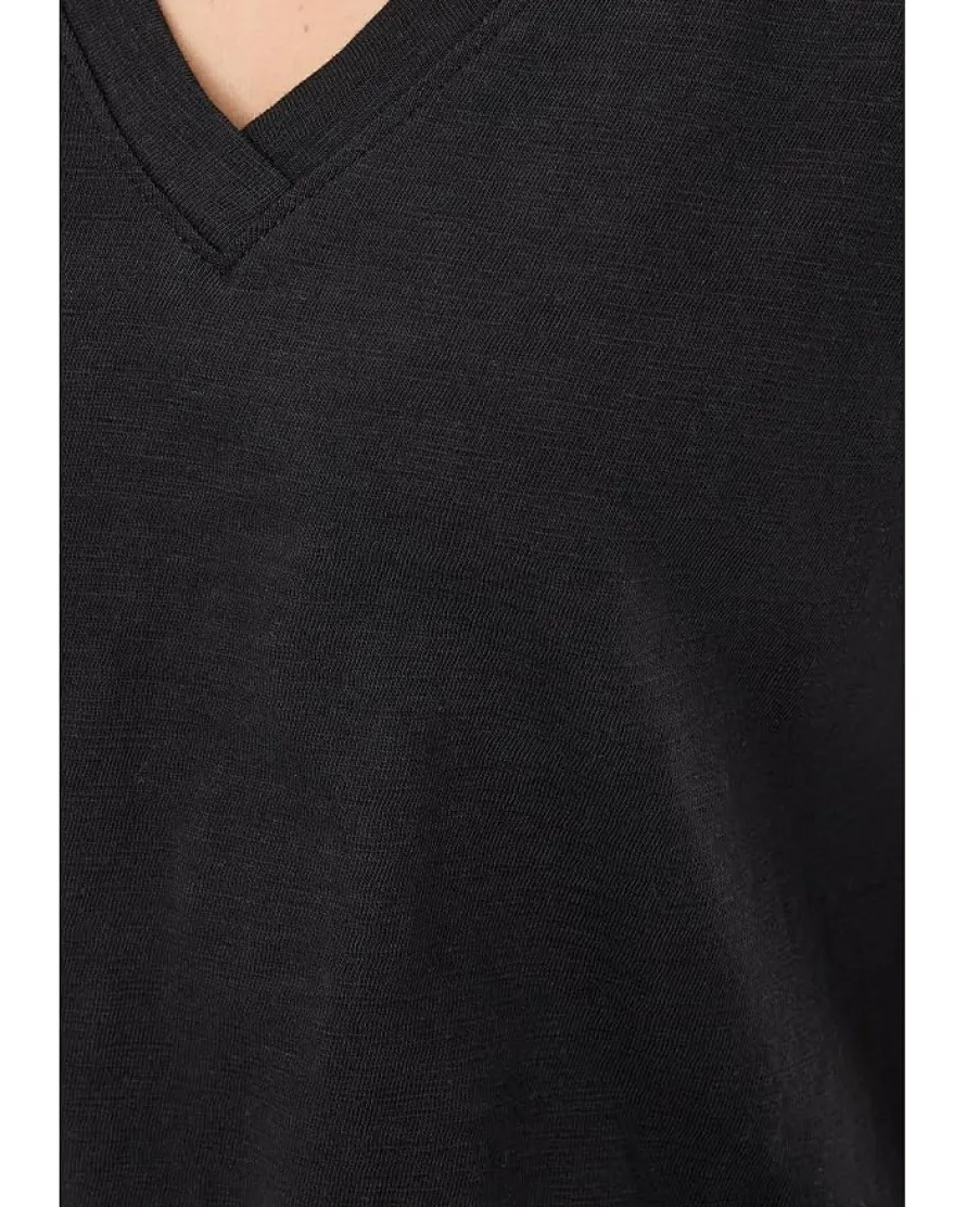 Lilla P Smocked Hem V-Neck Women's