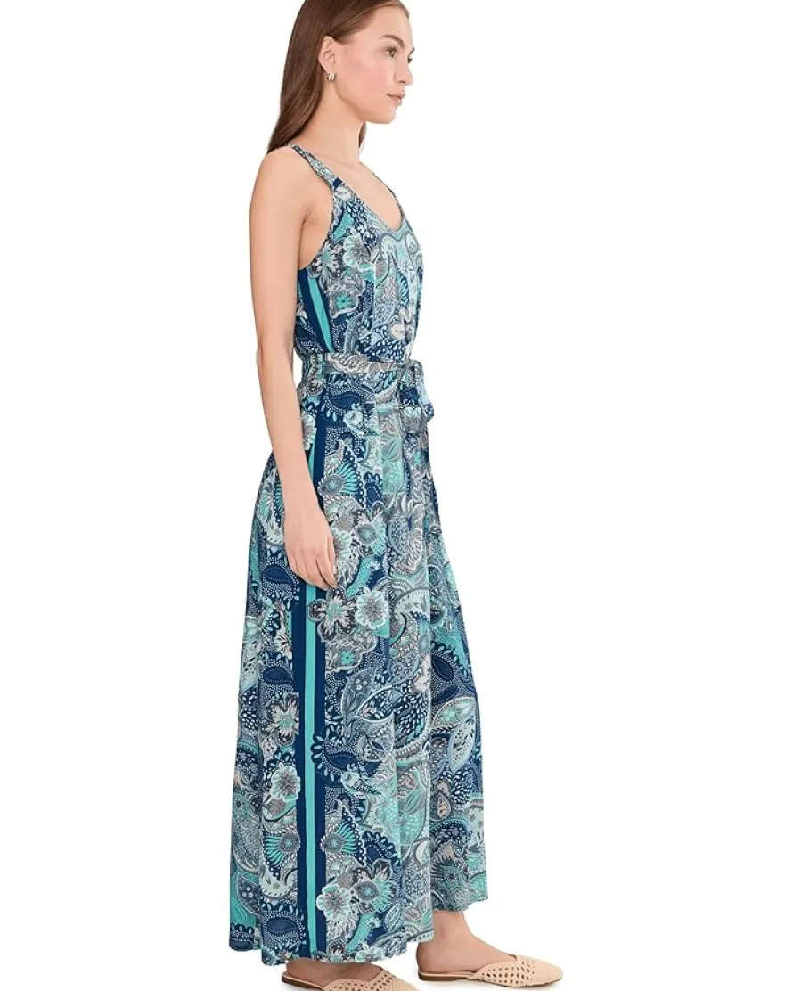 Liverpool Los Angeles Sleeveless Woven Maxi Dress with Self Belt Women's