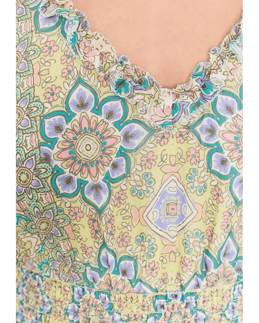 Liverpool Los Angeles Sleeveless Smocked Waist Woven Maxi Dress Women's