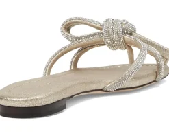Loeffler Randall Hadley Leather Bow Flat Sandals Women's
