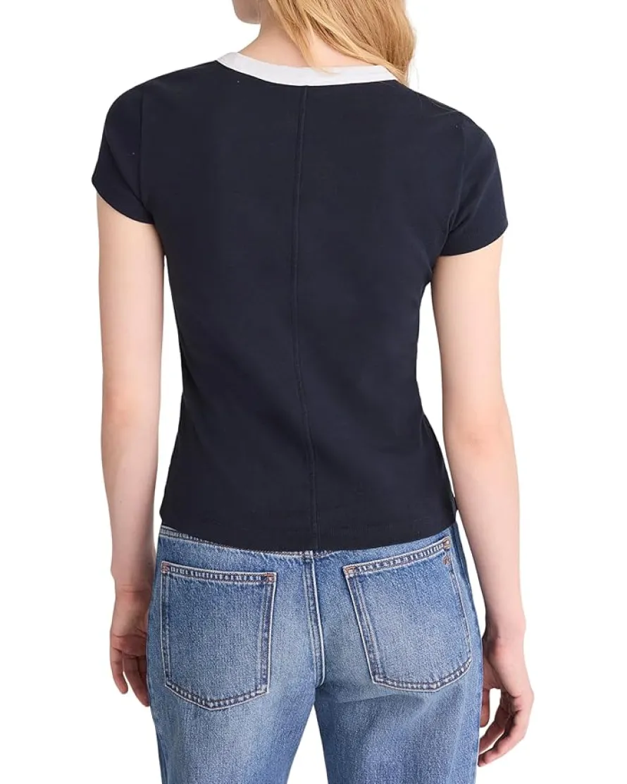 Madewell The '90s Crewneck Tee in Compact Cotton Women's