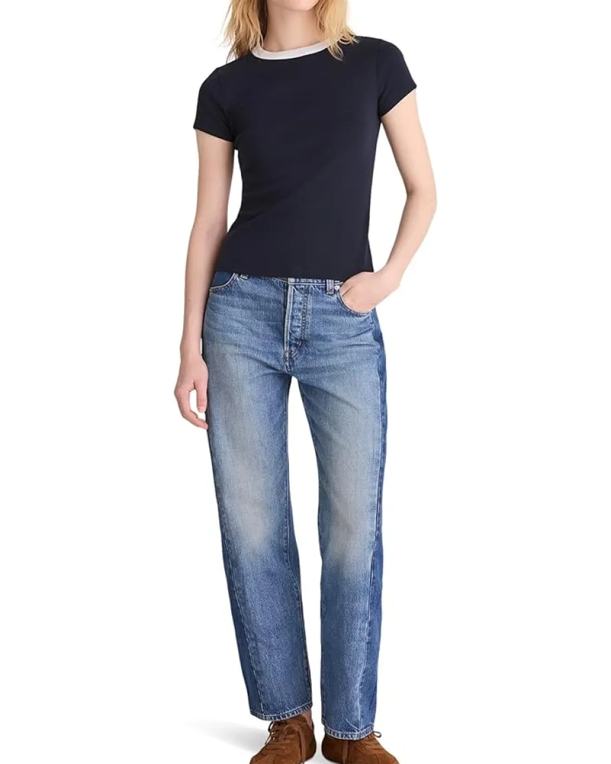 Madewell The '90s Crewneck Tee in Compact Cotton Women's