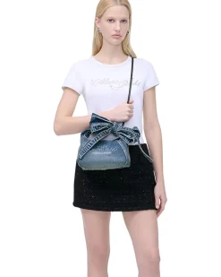 Marc Jacobs The Bow Denim Mini Sack Bag