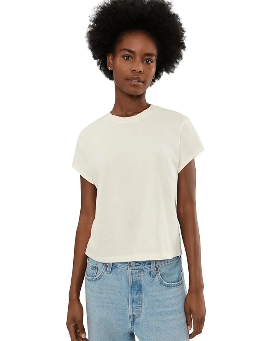 Michael Stars Solene Boxy High Crew Tee Women's