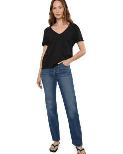 Michael Stars Vera Raw Hem Tee Women's