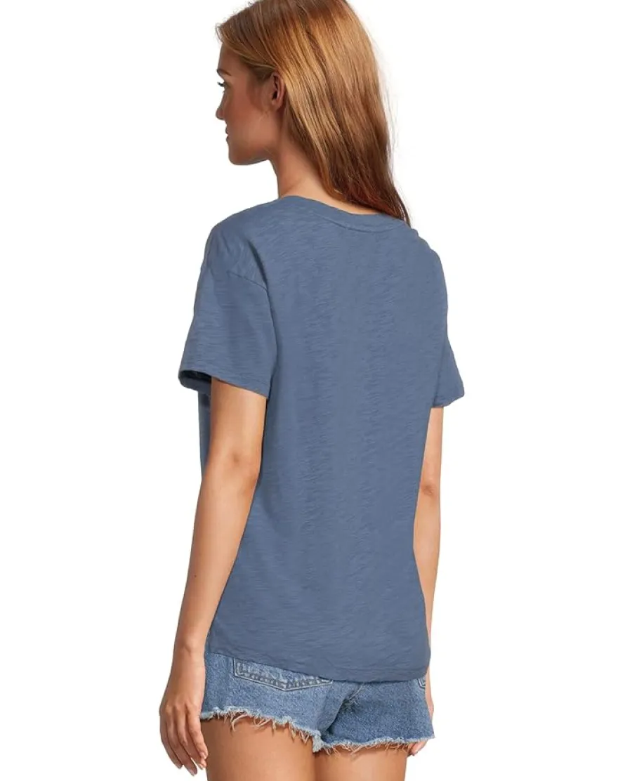 Mod-o-doc Short Sleeve V-Neck Boxy Tee Women's