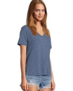 Mod-o-doc Short Sleeve V-Neck Boxy Tee Women's