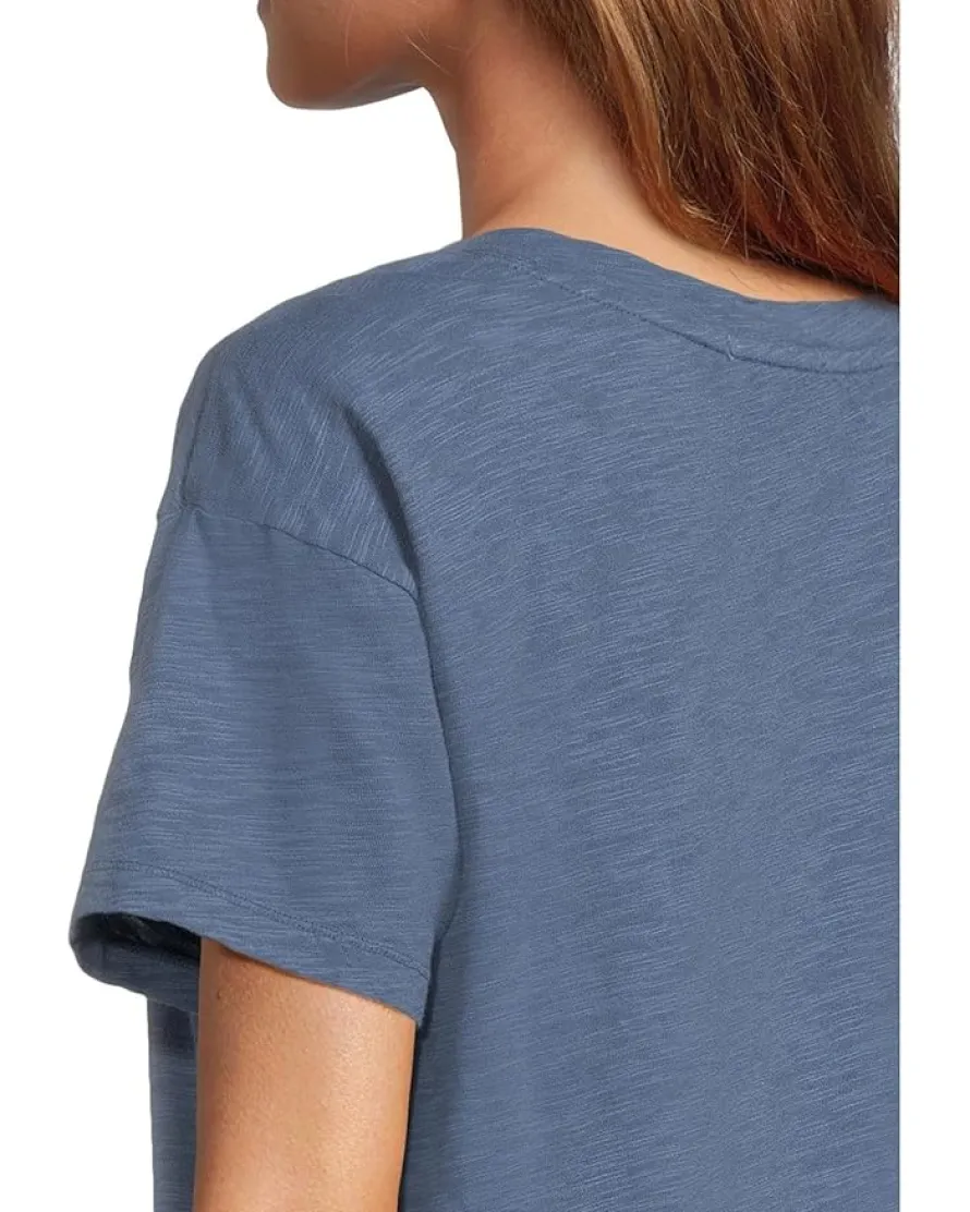 Mod-o-doc Short Sleeve V-Neck Boxy Tee Women's