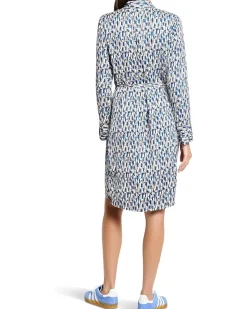 NIC+ZOE Brushstrokes Long Sleeve Devon Dress Women's