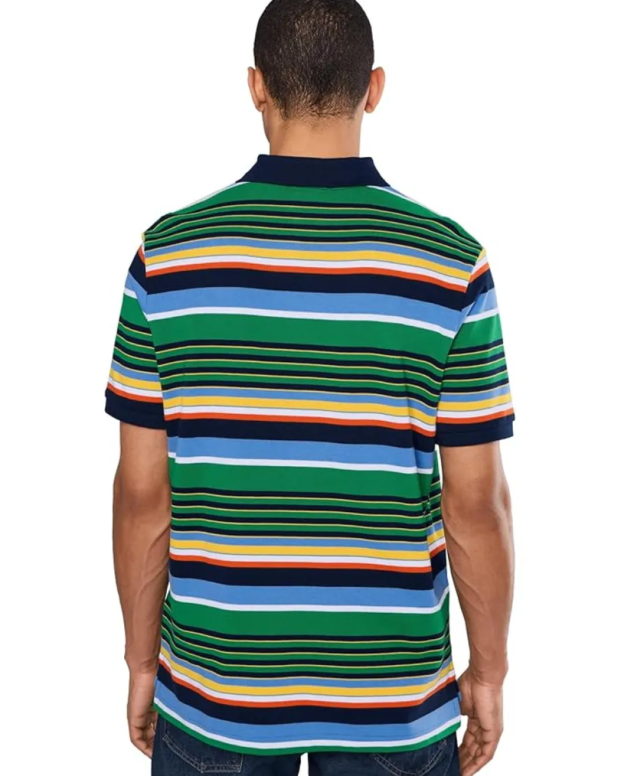 Polo Ralph Lauren Classic Fit Striped Mesh Polo Shirt Men's