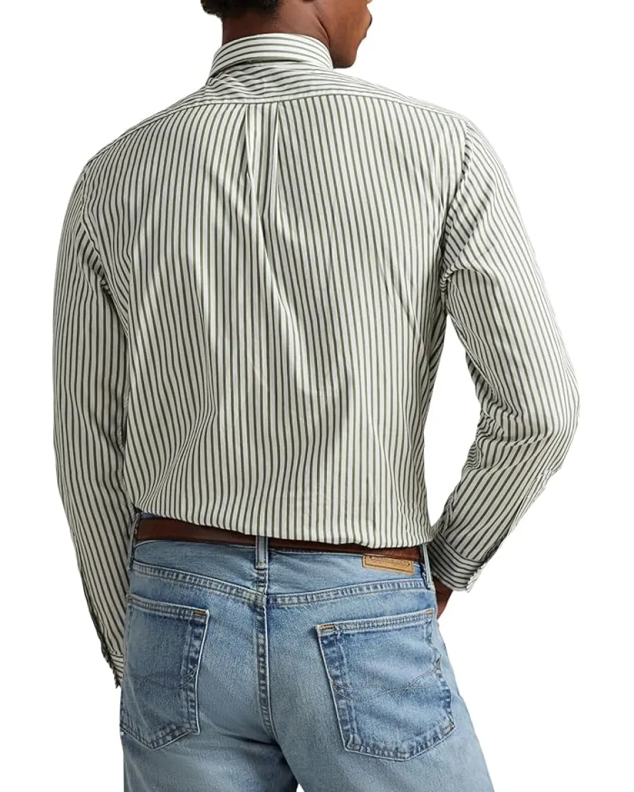 Polo Ralph Lauren Classic Fit Striped Broadcloth Shirt Men's