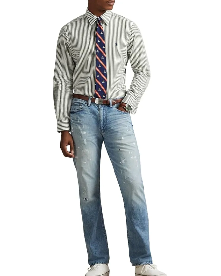 Polo Ralph Lauren Classic Fit Striped Broadcloth Shirt Men's