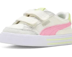 PUMA Kids Court Classic Vulc Hook And Loop Shoes (Toddler)
