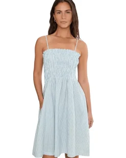 Seafolly Beach Edit Beach Club Shirred Mini Dress Women's